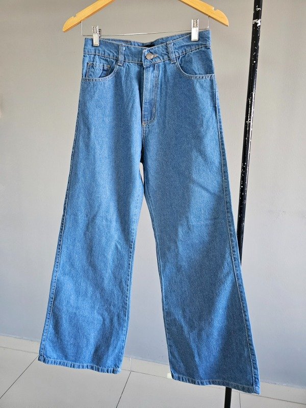 Producto - Jean wide leg azul suiza
