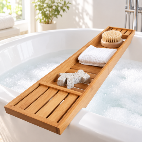 Producto - BANDEJA PARA BAÑERA DE BAMBU 70X15CM - 1