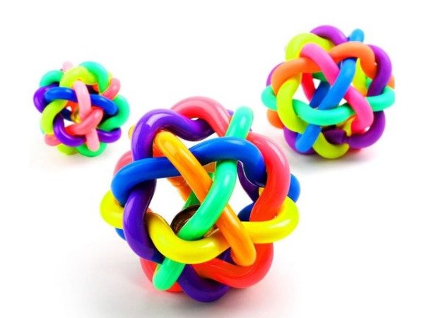 Producto - Pelota trenzada con cascabel Chica