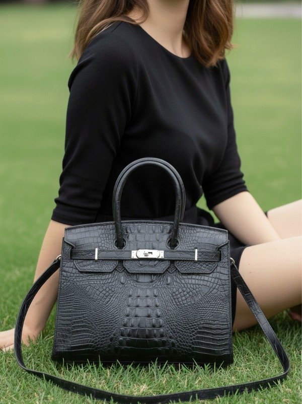 Producto - Cartera de cuero CROCO modelo "BR" - 0