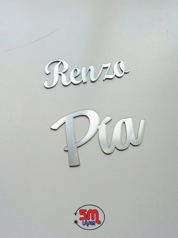 Producto - NOMBRES DORADOS/PLATEADOS/ROSA GOLD 15cm - 3