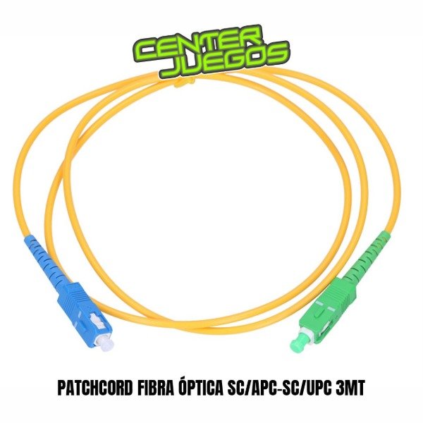 Producto - PATCHCORD FIBRA OPTICA SC-APC-SC-UPC 3MT