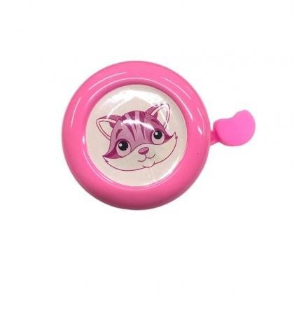 Producto - TIMBRE ROSA TAPA DE METAL GATITA
