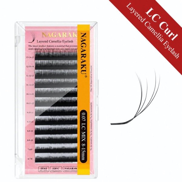 Producto - Pestañas Camellia 0.07 LC Nagaraku mix 8-15