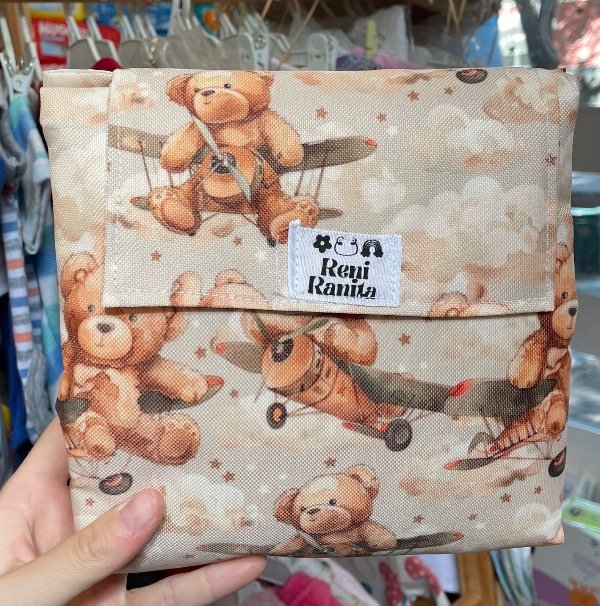 Producto - Cambiador de cordura XL impermeable con abrojo reni ranita osito y avioneta