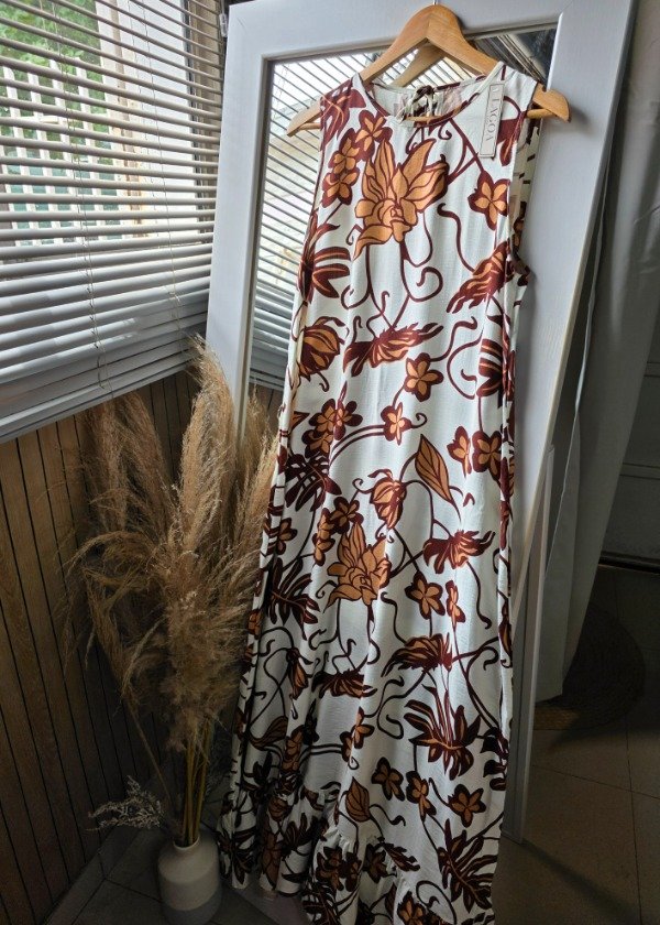 Producto - V51 Vestido lino maroon