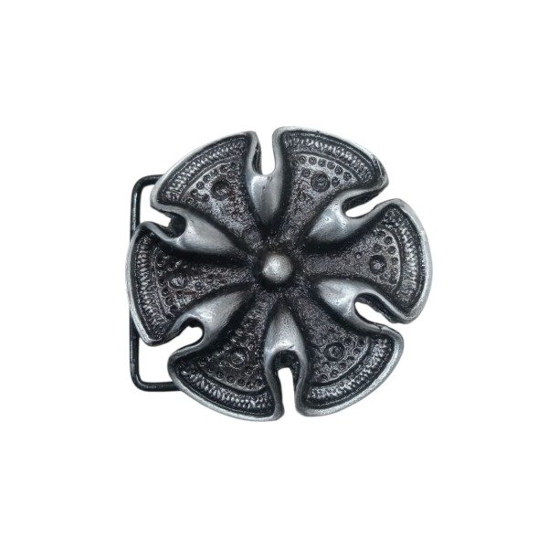 Producto - chapon flor redonda plata