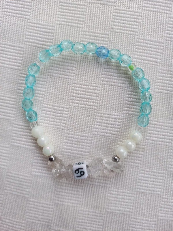 Producto - Cancer - Pulsera Vibracional Color Cuarzo Cristal