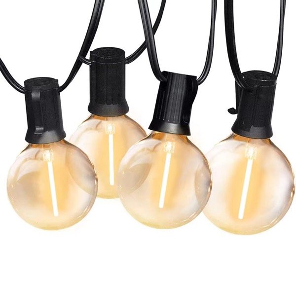 Producto - kermese luces cálida guirnalda 15focos 15mts 220v exterior