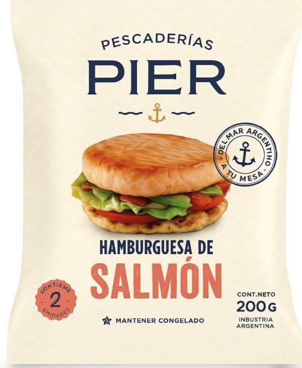 Producto - Hamburguesa de Salmón  200 g (2 unidades)
