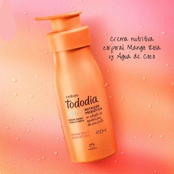 Producto - Crema Nutritiva "Mango Rosa y Agua de Coco" 400 ml Natura Tododia