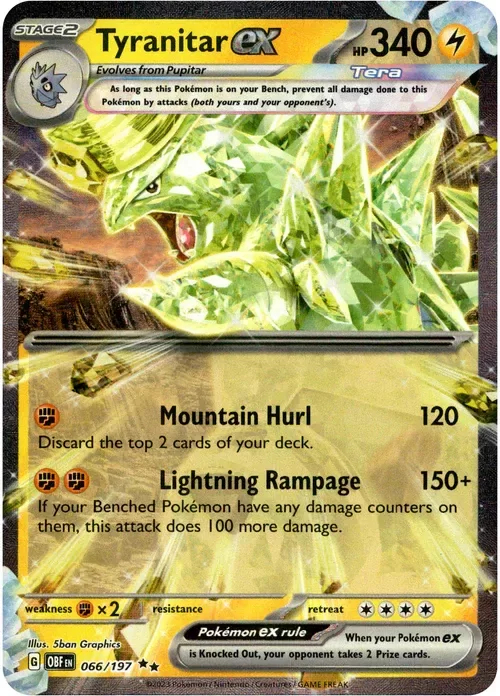 Producto - Tyranitar ex - 066/197 - Obsidian Flames - Holo