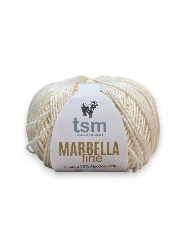 Producto - HILADO MARBELLA 8/3 FINE X 100 GRS - 02 CRUDO