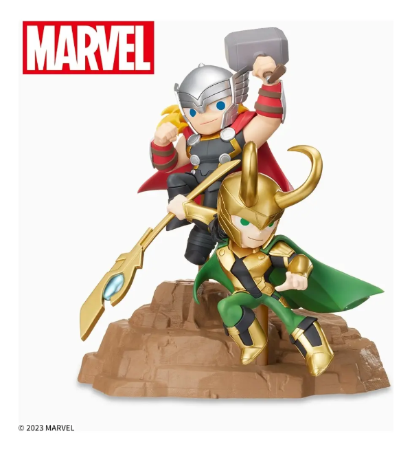 Producto - Figura Original Thor Y Loki Gurihiru Art Sega Luminasta - Marvel