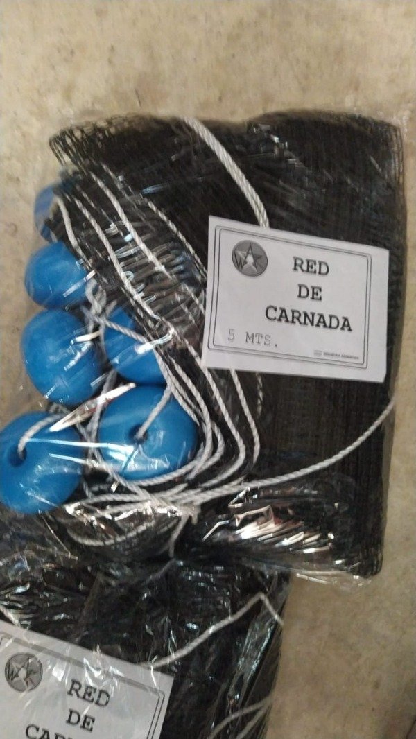Producto - RED DE ARRASTRE CARNADA 5mts CON BOYAS Y PLOMO