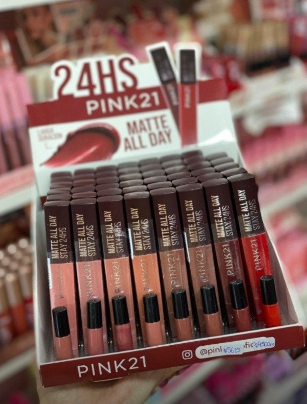 Producto - LABIAL MATTE ALL DAY 24 HS - PINK 21
