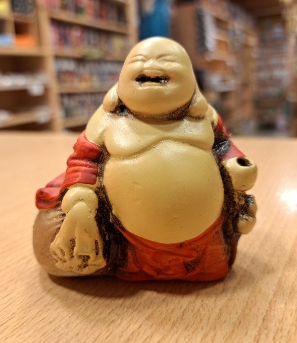 Producto - Portasahumerio Buda abundancia con bolsa 7 cm