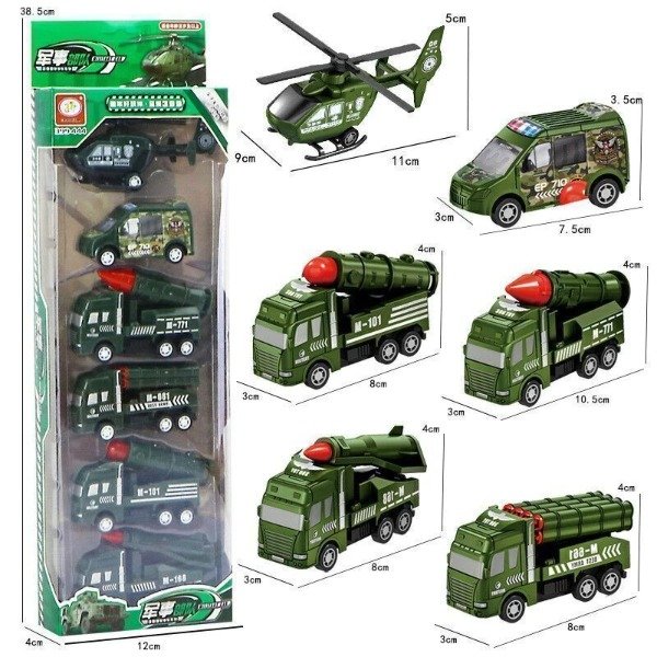 Producto - PACK 5 AUTOS + HELICOPTERO