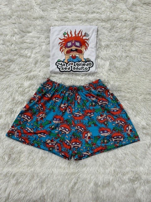 Producto - Pijama animado corto + remera manga corta - Carlitos