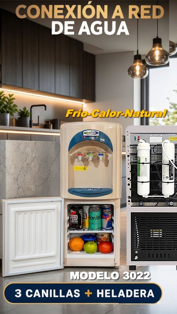 Producto - MODELO 3022 - CONEXIÓN A RED - HELADERA FRIGOBAR