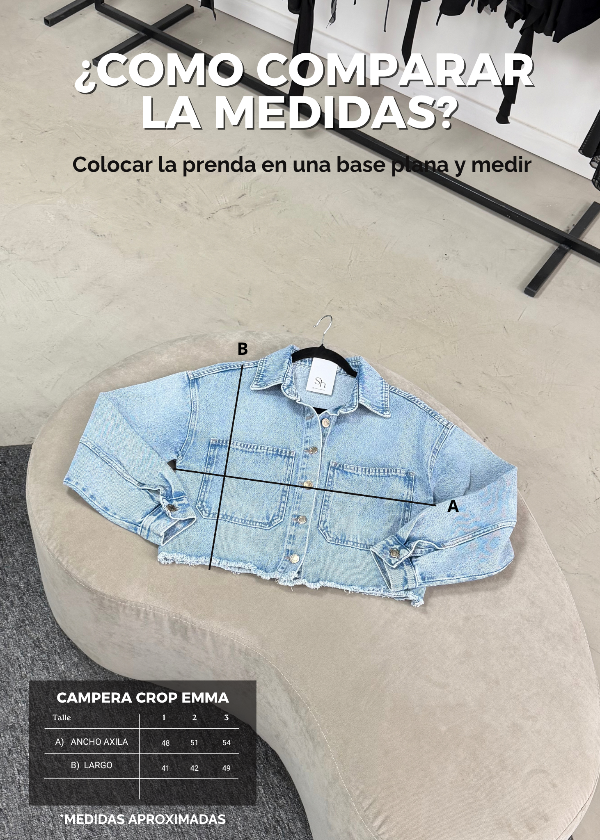 Producto - Campera Crop Emma (Celeste) - 3