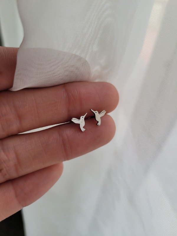 Producto - Aros pasantes minis colibríes AQ