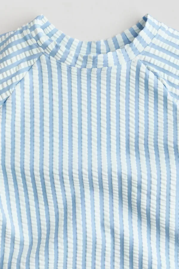 Producto - Remera protección UV 50 HyM rayas celestes - 1