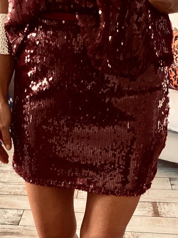 Producto - Falda mecía bordo