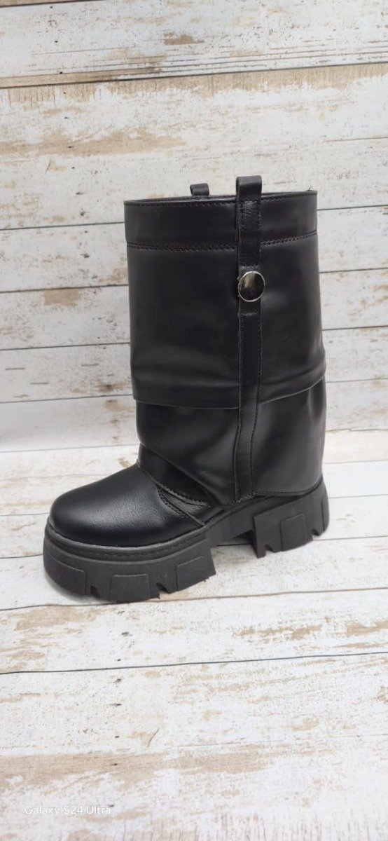Producto - borcego con caña desmontable negro del 36 al 40 - 0