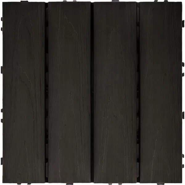 Producto - Deck Baldosa Co-Extruded Charcoal 11 Baldosas