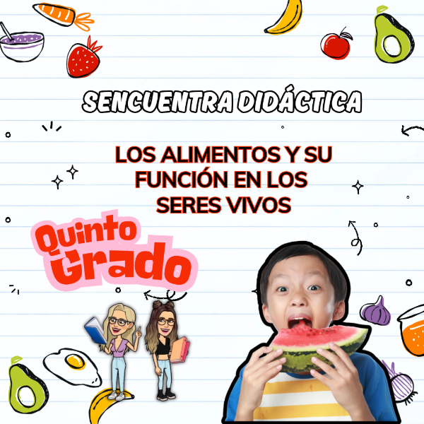 Producto - SECUENCIA DIDÁCTICA: LOS ALIMENTOS Y SU FUNCIÓN EN LOS SERES VIVOS. Quinto Grado