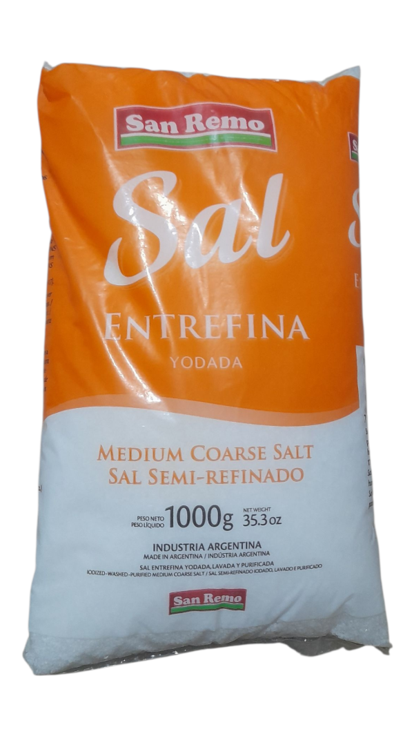 Producto - SAL ENTREFINA SAN REMO 1KG