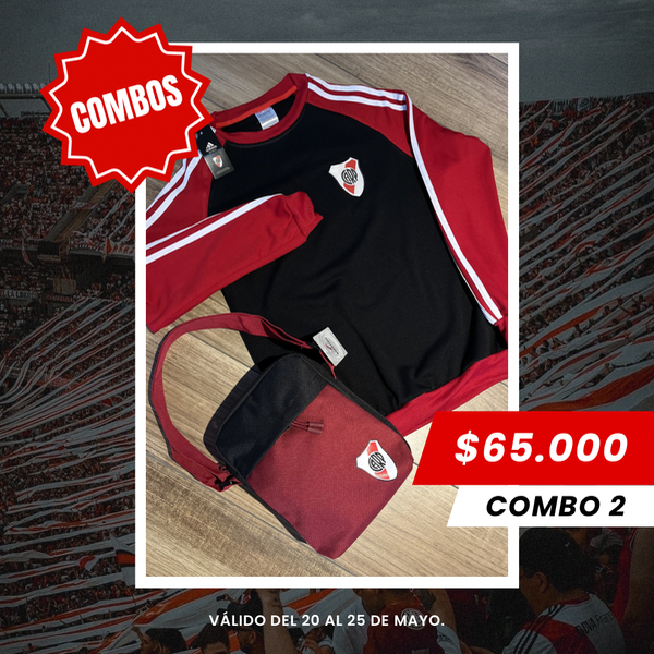 Producto - COMBO 2 Buzo Negro y Bandolera