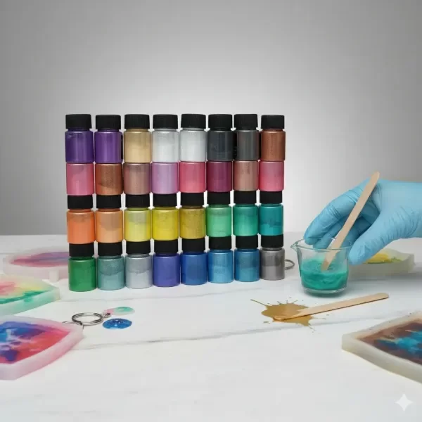 Producto - Pigmentos Polvo Mica Para Resina 24 U X 10 Gr C/u Surtidos