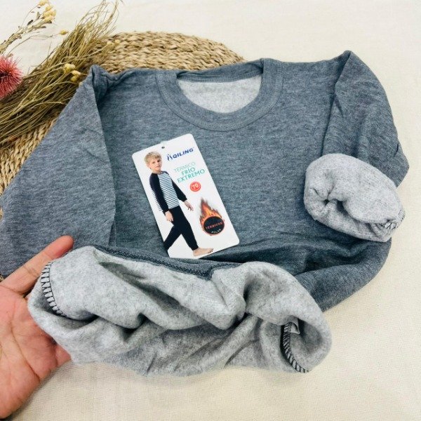 Producto - Art. 7010- QILING- DOCENA Camiseta Termica con Polar de Niño