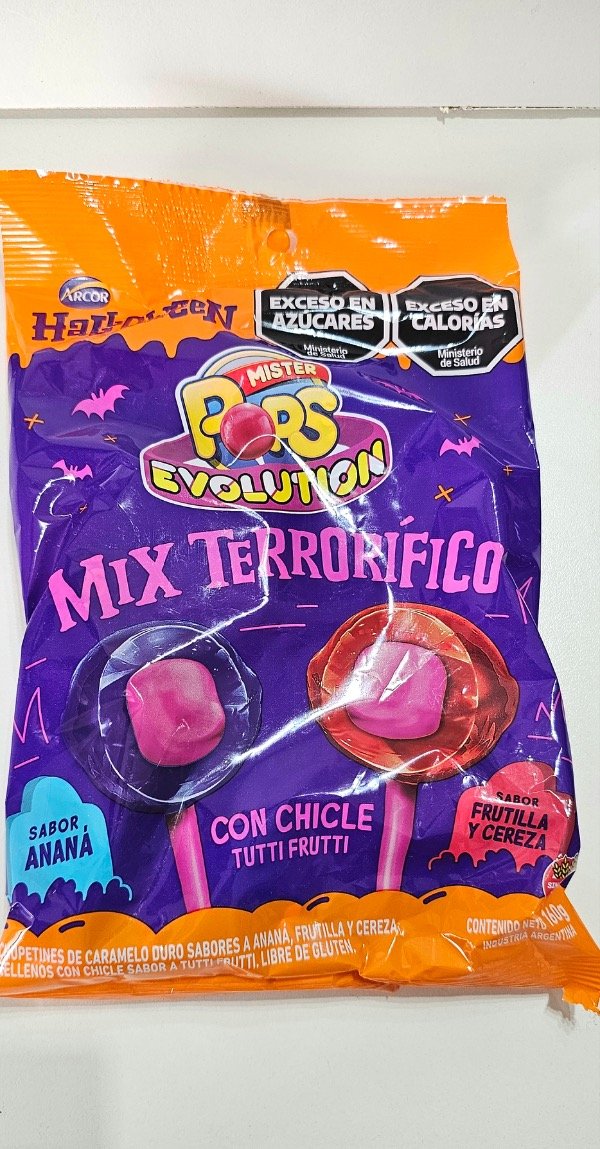 Producto - CHUPETIN POPS EVOLUTION MIX TERRORÍFICO X160grs - 1