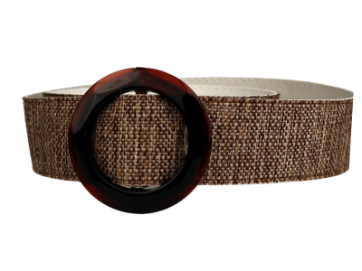 Producto - Cinto Yute Pentagonal Grande Marron