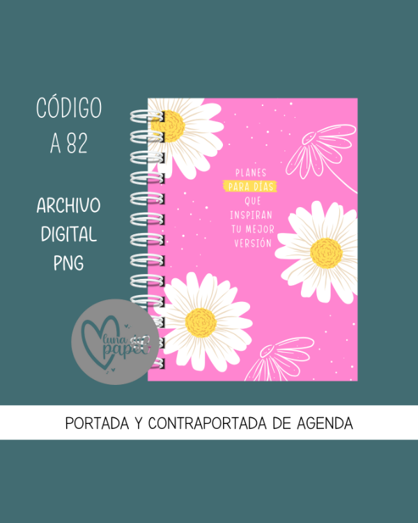 Producto - Set portadas agenda - diseño 82