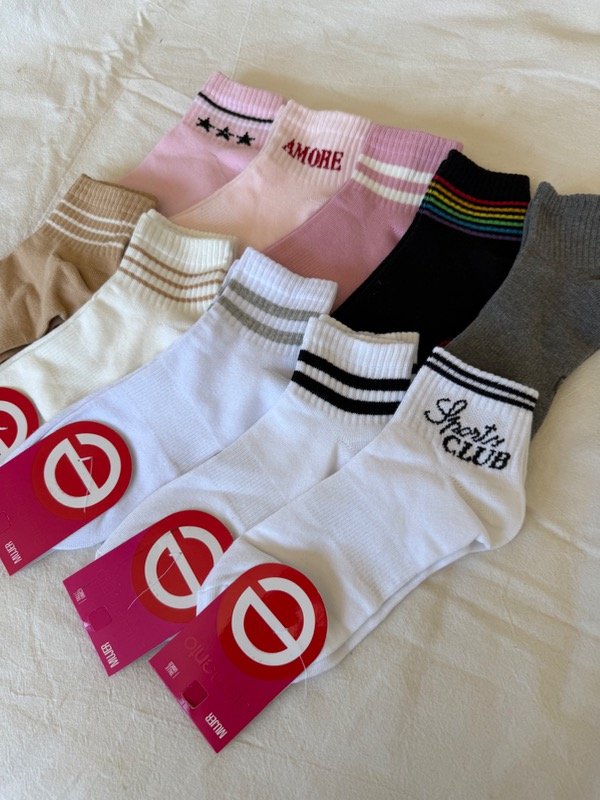 Producto - SOQUETES MEDIAS TENNIS ESTAMPADAS