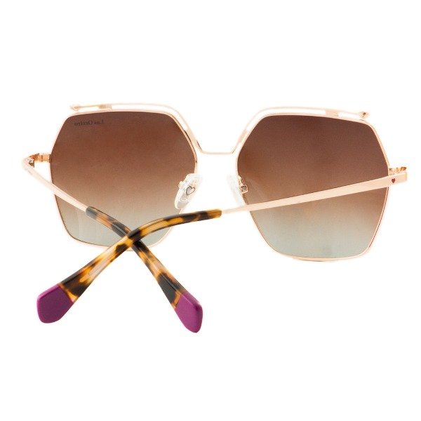 Producto - Las Oreiro 7407 Metal Dorado - Cristales Sepia - 2