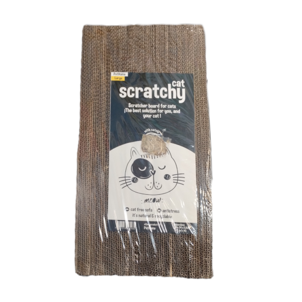 Producto - Rascador Plano Grande C/catnip Nac. Pet Home (48 X 24 X 2,5 Cm)