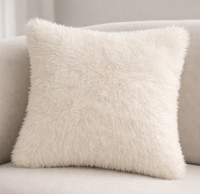Producto - Almohadon corderito  beige 40x40