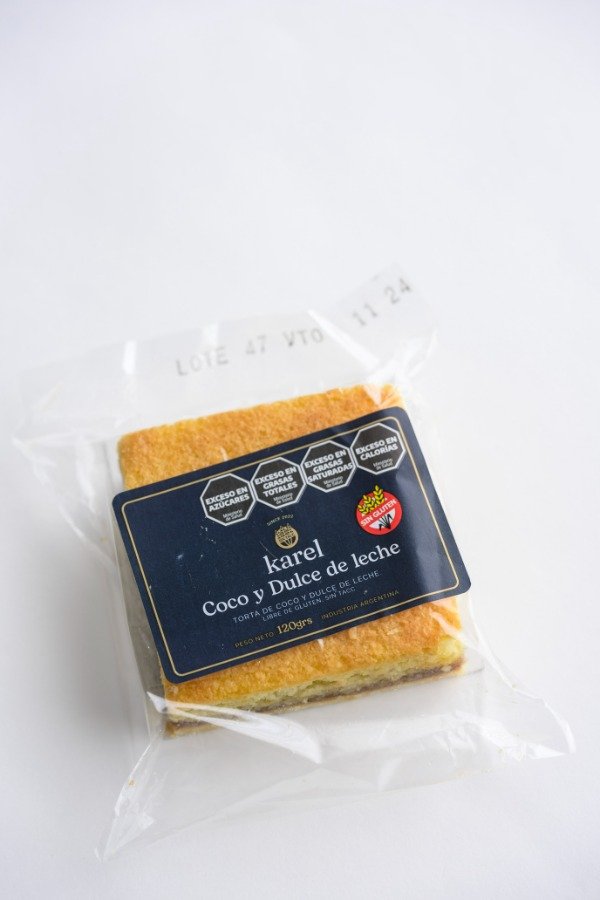 Producto - CUADRADO DE COCO Y DDL 120 GR SIN TACC KAREL