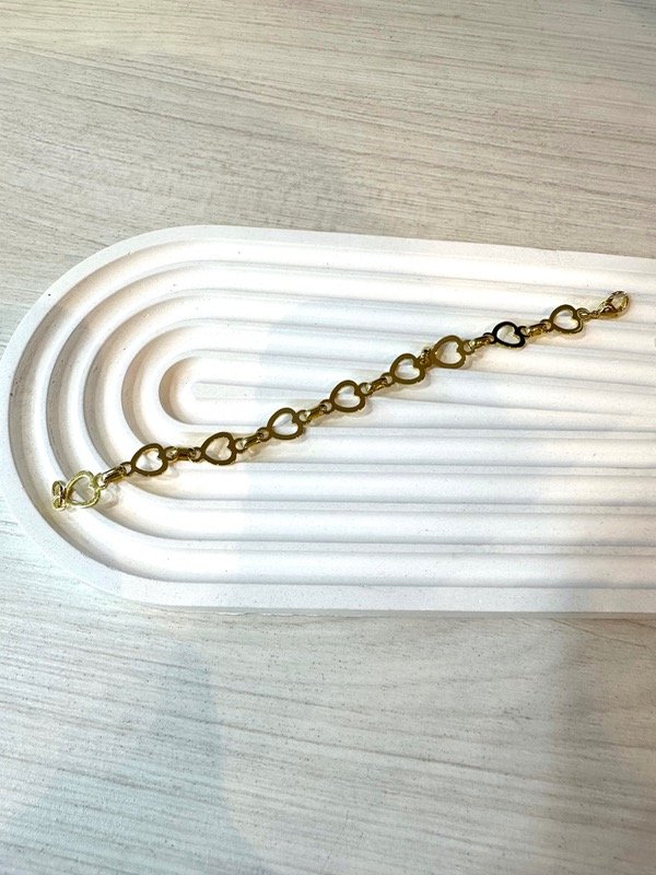 Producto - Pulsera Corazones Dorados