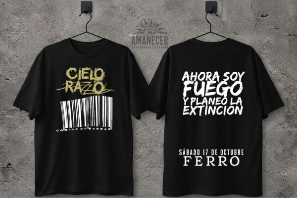 Producto - Remera Cielo Razzo Código de barras Ferro