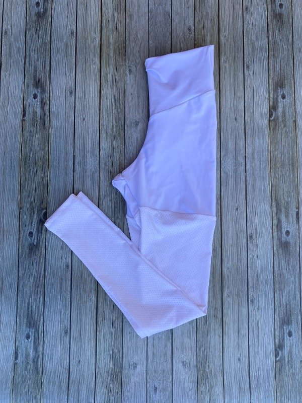 Calza dryfit blanca (bien larga)