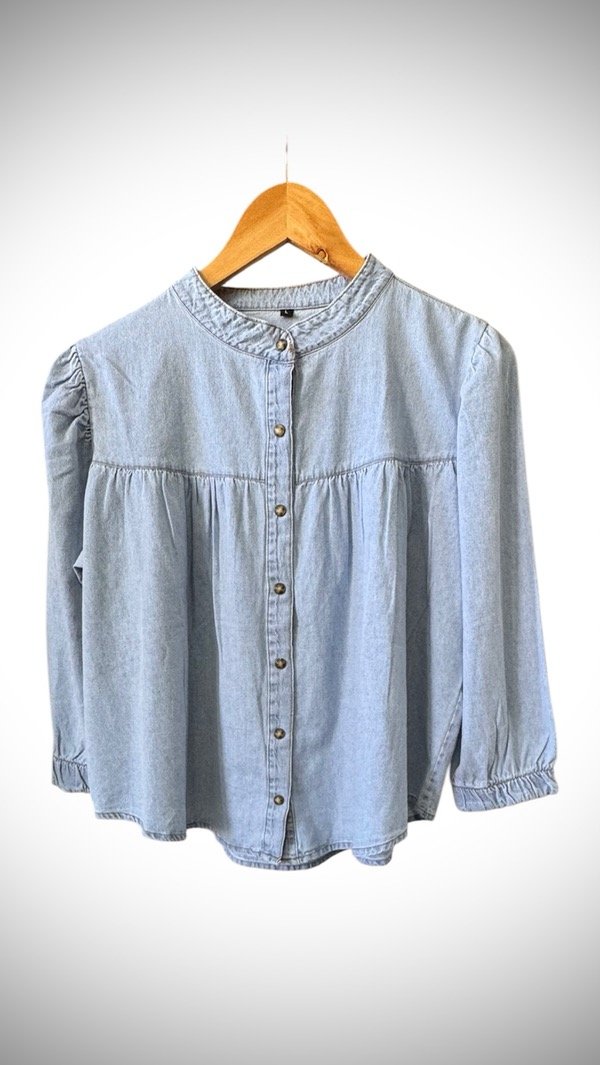 Producto - Camisa jean manga princesa