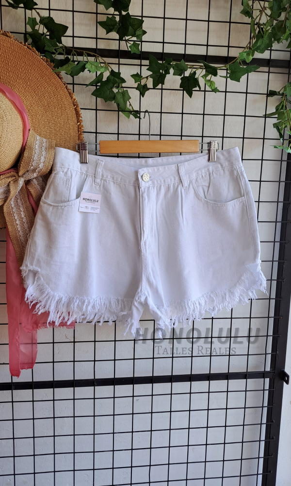 Producto - Short #Denim Boho Blanco