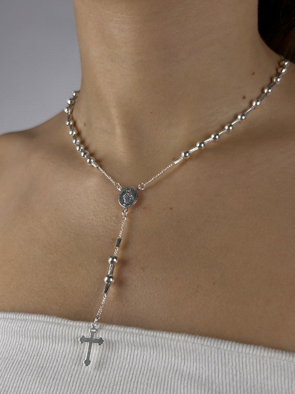 Producto - CADENA DE PLATA ROSARIO 0089