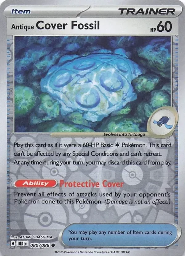 Producto - Antique Cover Fossil - 080/086 - Black Bolt - Reverse Holo